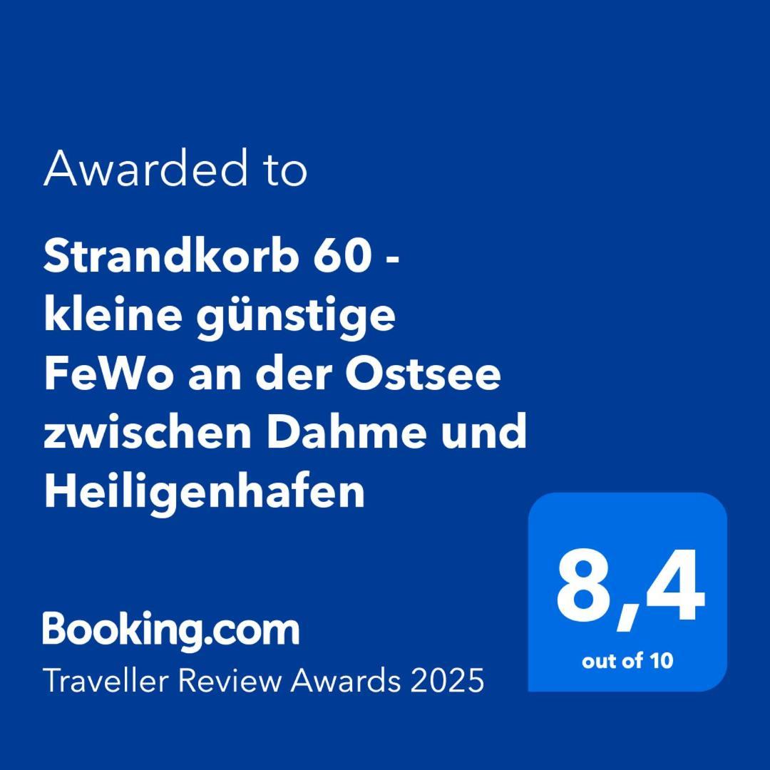 Strandkorb 60 - Kleine Guenstige Fewo An Der Ostsee Zwischen Dahme Und Heiligenhafen Heringsdorf  エクステリア 写真